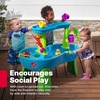 image:imageStep2 Tropical Rainforest Water Table for Kids Toddler Outdoor Sensory Play Table 13 Accessories Ages 18 MonthsRain Showers Splash Pond with Cover