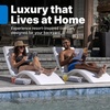 image:imageStep2 Vero Pool Lounger 2Pack Weighted inPool Lounge Chairs for Tanning Ledge and Baja Shelf White