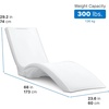 image:imageStep2 Vero Pool Lounger 2Pack Weighted inPool Lounge Chairs for Tanning Ledge and Baja Shelf White