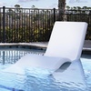 image:imageStep2 Vero Pool Lounger inPool Chaise Lounge Chair for Tanning Ledges up to 12 in Outdoor Patio Chair Weighted Earthy Tan wSpeckWhite