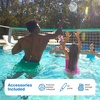 image:imageStep2 Vero Pool Volleyball Net OutdoorIndoor Waterproof Patio Furniture Made of Durable Plastic 1525 Feet White