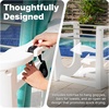 image:imageStep2 Vero Poolside Organizer OutdoorIndoor Waterproof Patio Furniture Pool amp Toy Storage Made of Durable Plastic White