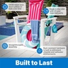 image:imageStep2 Vero Poolside Organizer OutdoorIndoor Waterproof Patio Furniture Pool amp Toy Storage Made of Durable Plastic White