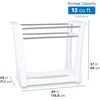 image:imageStep2 Vero Poolside Organizer OutdoorIndoor Waterproof Patio Furniture Pool amp Toy Storage Made of Durable Plastic White