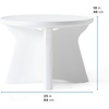 image:imageStep2 Vero inPool Shade Table Cooler Side Table with 9Gallon Basin Umbrella Hole for 15inch Water Ledge WhiteAccent Table
