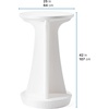 image:imageStep2 Vero inPool Shade Table Cooler Side Table with 9Gallon Basin Umbrella Hole for 15inch Water Ledge WhiteHighTop Table