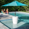 image:imageStep2 Vero inPool Shade Table Cooler Side Table with 9Gallon Basin Umbrella Hole for 15inch Water Ledge WhiteShade Table