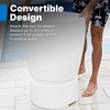 image:imageStep2 Vero inPool Shade Table Cooler Side Table with 9Gallon Basin Umbrella Hole for 15inch Water Ledge WhiteShade Table