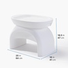 image:imageStep2 Vero inPool Shade Table Cooler Side Table with 9Gallon Basin Umbrella Hole for 15inch Water Ledge WhiteSide Table