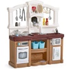 image:imageStep2 Fun with Friends Kids Kitchen Playset IndoorOutdoor Kitchenette with Lights amp Sounds Durable Plastic 25Piece Toy Accessories Toddlers 2 Years GrayTan