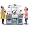 image:imageStep2 Gilded Gourmet Kids Kitchen Playset IndoorOutdoor Kitchenette Interactive Play with Lights and Sounds Made of Durable Plastic Includes 20 Piece Toy Accessories for Toddlers 2 Years OldTimeless Trends Kitchen