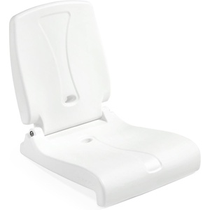 image:imageStep2 Foldable Adult Flip Seat Portable Outdoor Chair for Poolside Tailgating Camping Picnic Chair Provides Back Support When Sitting on Ground WhiteWhite