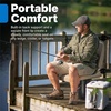 image:imageStep2 Seashell Flip Seat 2 Pack Adult Portable Outdoor Chairs for Poolside Camping Beach Stadium Providing Back Support Made of UV20 Durable Plastic Incredible WhiteBrown