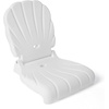 image:imageStep2 Seashell Flip Seat 2 Pack Adult Portable Outdoor Chairs for Poolside Camping Beach Stadium Providing Back Support Made of UV20 Durable Plastic Incredible WhiteWhite