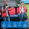 image:imageStep2 Seashell Flip Seat 2 Pack Adult Portable Outdoor Chairs for Poolside Camping Beach Stadium Providing Back Support Made of UV20 Durable Plastic Incredible WhiteRed  Blue