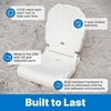 image:imageStep2 Seashell Flip Seat 2 Pack Adult Portable Outdoor Chairs for Poolside Camping Beach Stadium Providing Back Support Made of UV20 Durable Plastic Incredible WhiteWhite