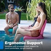 image:imageStep2 Seashell Flip Seat 2 Pack Adult Portable Outdoor Chairs for Poolside Camping Beach Stadium Providing Back Support Made of UV20 Durable Plastic Incredible WhiteBright Pink
