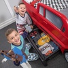 image:imageStep2 Turbocharged Twin Size Truck Car Bed Car Bed for Boys amp Girls Working Headlights amp BuiltIn Storage Made of Durable Plastic For Toddlers 3 Years Old Vibrant RedRed Truck