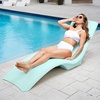 image:imageStep2 in Pool Stool 33inches Tall Waterproof Patio Furniture Bar Stool Weighted WhiteJulep