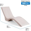 image:imageStep2 in Pool Stool 33inches Tall Waterproof Patio Furniture Bar Stool Weighted WhiteTan