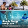image:imageStep2 in Pool Stool 33inches Tall Waterproof Patio Furniture Bar Stool Weighted WhiteWhite