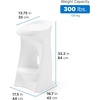 image:imageStep2 in Pool Stool 33inches Tall Waterproof Patio Furniture Bar Stool Weighted WhiteWhite