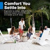 image:imageStep2 in Pool Stool 33inches Tall Waterproof Patio Furniture Bar Stool Weighted WhiteWhite