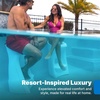 image:imageStep2 in Pool Stool 33inches Tall Waterproof Patio Furniture Bar Stool Weighted WhiteWhite