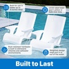image:imageStep2 in Pool Stool 33inches Tall Waterproof Patio Furniture Bar Stool Weighted WhiteWhite