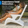 image:imageStep2 in Pool Stool 33inches Tall Waterproof Patio Furniture Bar Stool Weighted WhiteWhite