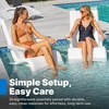 image:imageStep2 in Pool Stool 33inches Tall Waterproof Patio Furniture Bar Stool Weighted WhiteWhite
