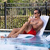 image:imageStep2 in Pool Stool 33inches Tall Waterproof Patio Furniture Bar Stool Weighted WhiteWhite