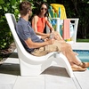 image:imageStep2 in Pool Stool 33inches Tall Waterproof Patio Furniture Bar Stool Weighted WhiteWhite