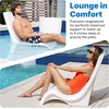 image:imageStep2 in Pool Stool 33inches Tall Waterproof Patio Furniture Bar Stool Weighted WhiteWhite