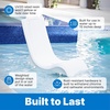 image:imageStep2 in Pool Stool 33inches Tall Waterproof Patio Furniture Bar Stool Weighted WhiteWhite