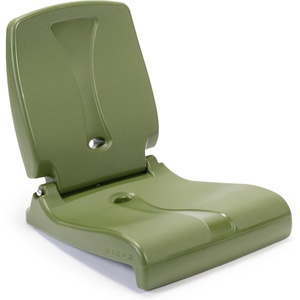 image:imageStep2 Seashell Flip Seat 2 Pack Adult Portable Outdoor Chairs for Poolside Camping Beach Stadium Providing Back Support Made of UV20 Durable Plastic Incredible WhiteOlive Green