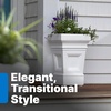 image:imageStep2 Atherton Square Planter Large Planters for Outdoor Plants Gardening and Flower Pot for Patio or Porch Efficient Drainage Durable Plastic Classic WhiteClassic White