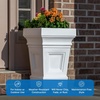 image:imageStep2 Atherton Square Planter Large Planters for Outdoor Plants Gardening and Flower Pot for Patio or Porch Efficient Drainage Durable Plastic Classic WhiteClassic White
