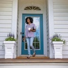 image:imageStep2 Atherton Square Planter Large Planters for Outdoor Plants Gardening and Flower Pot for Patio or Porch Efficient Drainage Durable Plastic Classic WhiteClassic White
