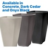 image:imageStep2 Bridgeview Tall Square Planter Large Planters for Outdoor Plants Gardening and Flower Pot for Patio or Porch Efficient Drainage Durable Plastic Onyx Black 2PackOnyx Black