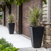 image:imageStep2 Bridgeview Tall Square Planter Large Planters for Outdoor Plants Gardening and Flower Pot for Patio or Porch Efficient Drainage Durable Plastic Onyx Black 2PackOnyx Black
