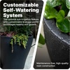 image:imageStep2 Fernway Round Planter Large Planters for Outdoor Plants Gardening and Flower Pot for Patio or Porch Efficient Drainage Durable Plastic Onyx Black 2PackOnyx Black