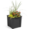 image:imageStep2 Lakewood Planter Box 2Pack Resin Outdoor Window Box Planters SelfWatering BlackBlack