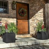 image:imageStep2 Lakewood Planter Box 2Pack Resin Outdoor Window Box Planters SelfWatering BlackBlack