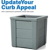 image:imageStep2 Lakewood Planter Box 2Pack Resin Outdoor Window Box Planters SelfWatering BlackSage Gray