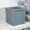 image:imageStep2 Lakewood Planter Box 2Pack Resin Outdoor Window Box Planters SelfWatering BlackSage Gray