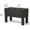 image:imageStep2 Lakewood Raised Planter Box Large Planters for Outdoor Plants Gardening and Flower Pot for Patio or Porch Easy Drainage Durable Plastic Dark CedarBlack