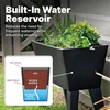 image:imageStep2 Tremont Raised Planter Large Resin Planter for Outdoor Plants SelfWatering Black
