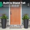 image:imageStep2 Tremont Tall Round Tapered Planter 2Pack 28 in Resin Planters SelfWatering Dark CedarOnyx Black