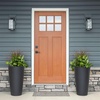 image:imageStep2 Tremont Tall Round Tapered Planter 2Pack 28 in Resin Planters SelfWatering Dark CedarOnyx Black